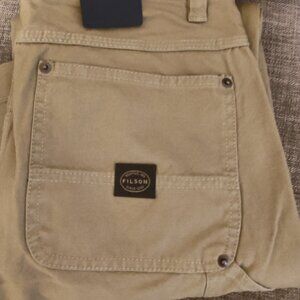 Filson Women's Canvas Straight Leg Double Knee Pants NWT Size 6 Olive